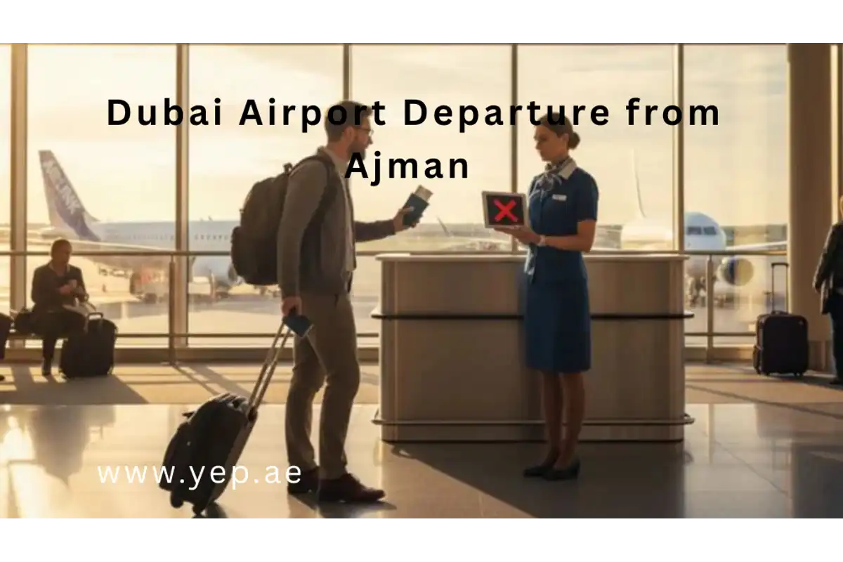 Dubai Airport Departure from Ajman Hotels in 15-Seater Minibus